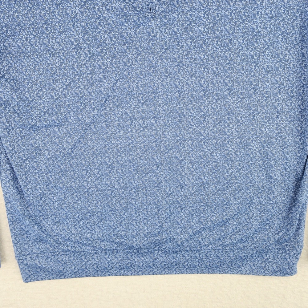 Johnnie-O Golf 1/4 ZipPerformance Sweater Mens Medium Blue‎ Quonochontaug - Picture 4 of 13